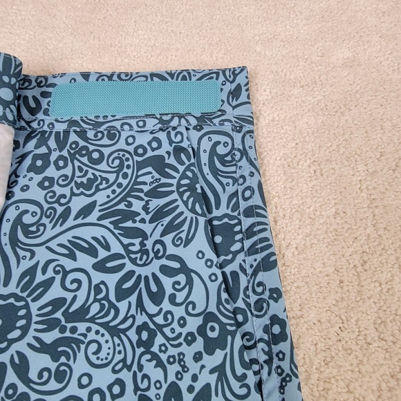 RipSkirt Hawaii Women's L Tuscan Blues Floral Paisley Quick Dry Wrap Skirt - Picture 7 of 11